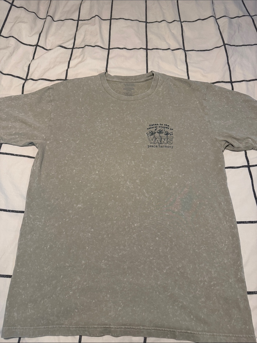 Vans green mushroom tshirt size L